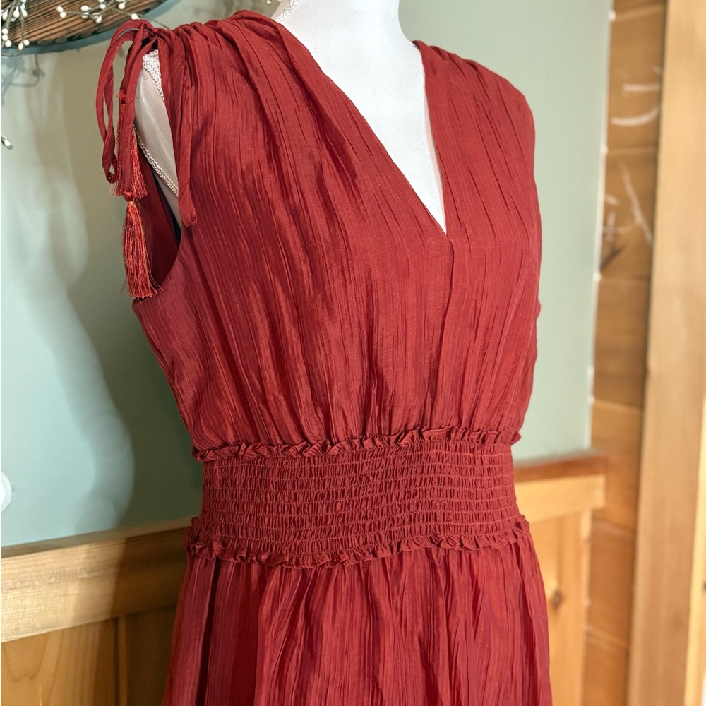 Taylor V-Neck decorated sleeves Maxi Dress size L - Picture 2 of 13
